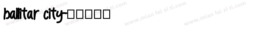 ballitar city字体转换
